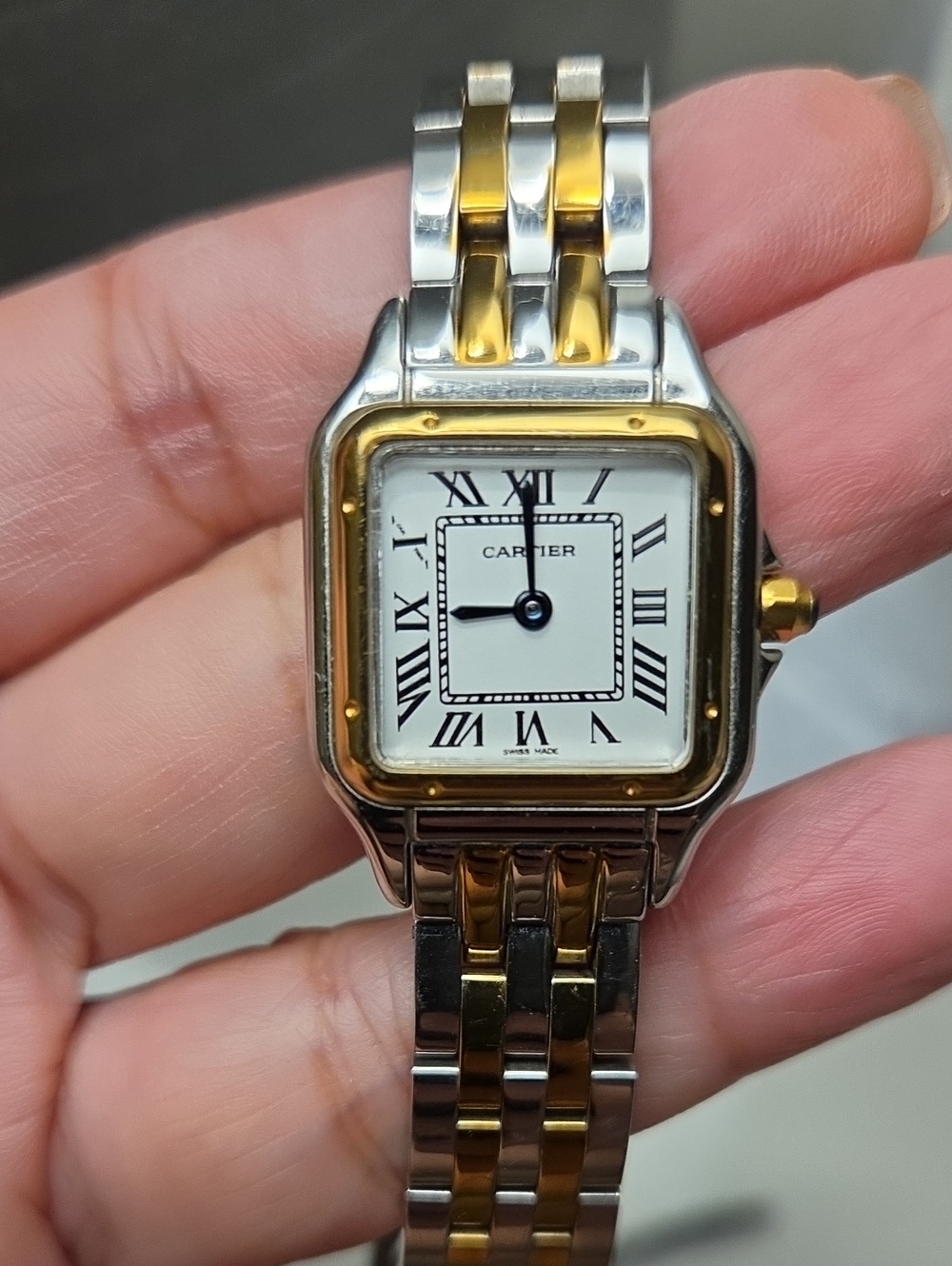 Two-Tone Stainless Steel and Gold Ladies Watch